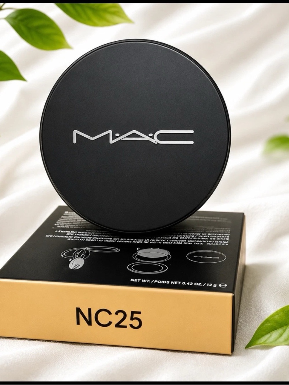 MAC Studio Fix Powder Plus Foundation NC25 Full Size 0.42oz /12g Rt $46 NEW